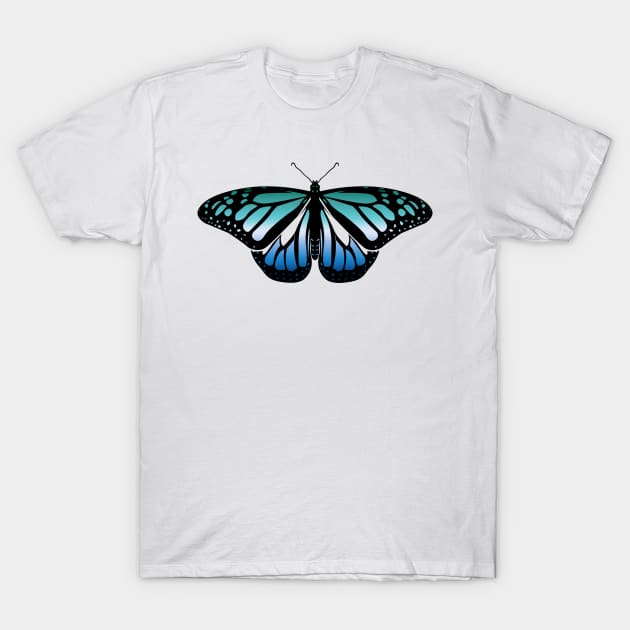 Gay Man Pride Butterfly T-Shirt by brendalee